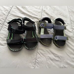 Kids' Black and Blue Sandals